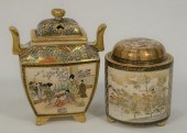TWO JAPANESE SATSUMA CENSORS,