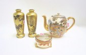 TWO JAPANESE SATSUMA PORCELAIN