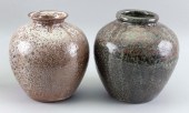 TWO JAPANESE SHIGARAKI POTTERY