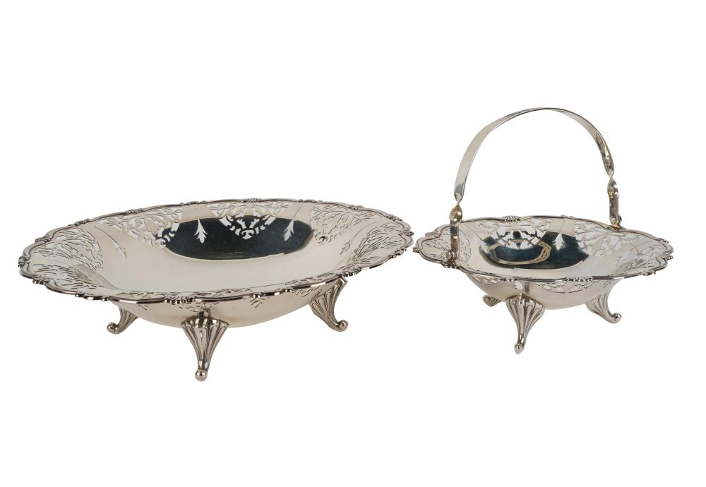 TWO JAPANESE STERLING FOOTED