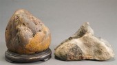 TWO JAPANESE SUISEKI STONES (O