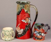 TWO JAPANESE SUMIDA GAWA POTTE