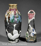 Two Japanese Sumida Ware Vesse