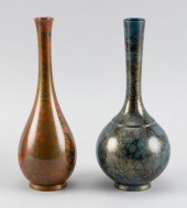 TWO JAPANESE TAKAOKA MOTTLED B