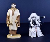 TWO JAPANESE THEATRICAL OKIMON