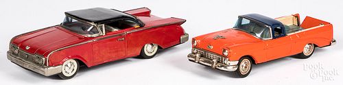TWO JAPANESE TIN FRICTION CARSTwo