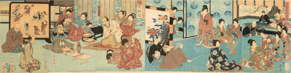 TWO JAPANESE TRIPTYCHSTwo