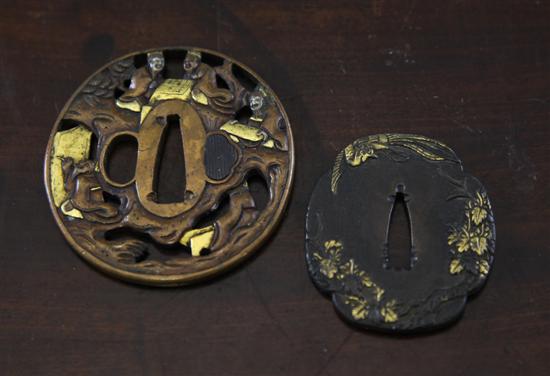Two Japanese tsuba 19th century the