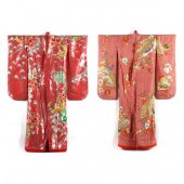 TWO JAPANESE UCHIKAKE WEDDING