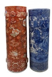 TWO JAPANESE UMBRELLA STANDS,