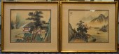 TWO JAPANESE WATERCOLOR PRINTS