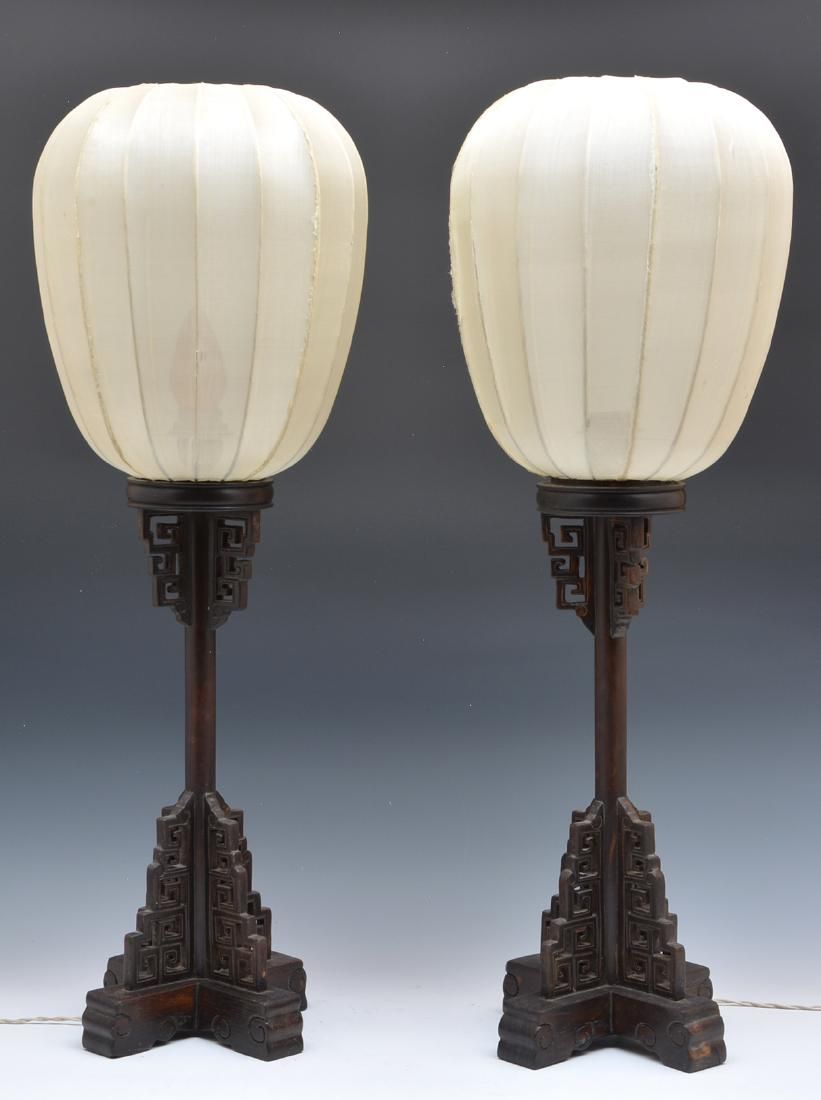 TWO JAPANESE WOOD CARVED TABLE