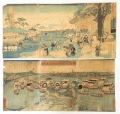 * Two Japanese Woodblock Print