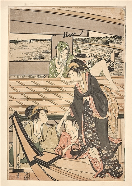 Two Japanese woodblock prints by