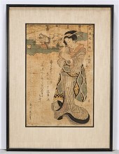 Two Japanese woodblock prints