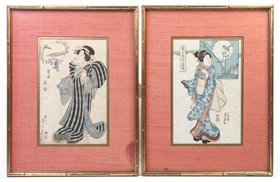 Two Japanese Woodblock Prints