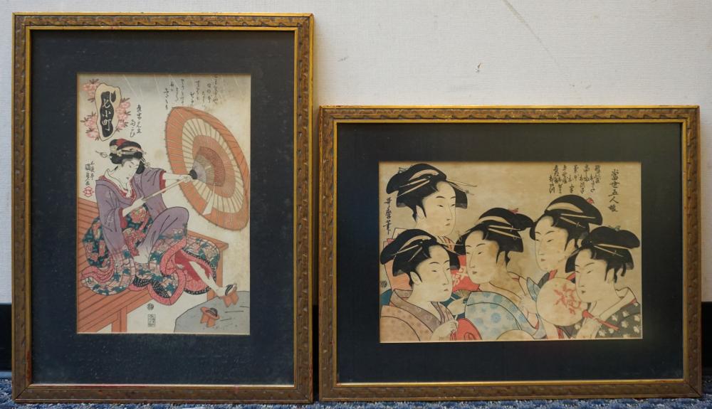 TWO JAPANESE WOODBLOCK PRINTS,