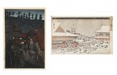 TWO JAPANESE WOODBLOCK PRINTS,