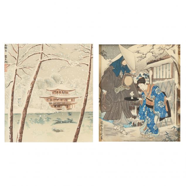 TWO JAPANESE WOODBLOCK PRINTS 
