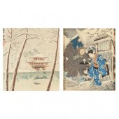 TWO JAPANESE WOODBLOCK PRINTS