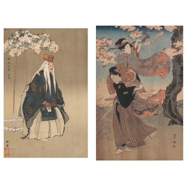 TWO JAPANESE WOODBLOCK PRINTS 