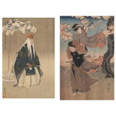 TWO JAPANESE WOODBLOCK PRINTS