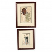 TWO JAPANESE WOODBLOCK PRINTS