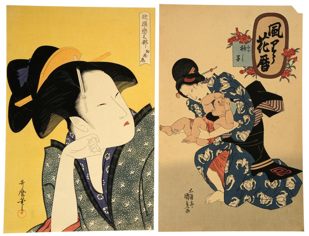 TWO JAPANESE WOODBLOCK PRINTSeach