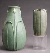 TWO JEMERICK POTTERY VASES, IN
