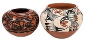 TWO JEMEZ PUEBLO POTS20th cent