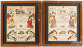 TWO JOHANN RITTER, PRINTED AND