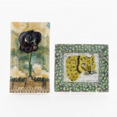 TWO JOHN DERIAN PORCELAIN DRES