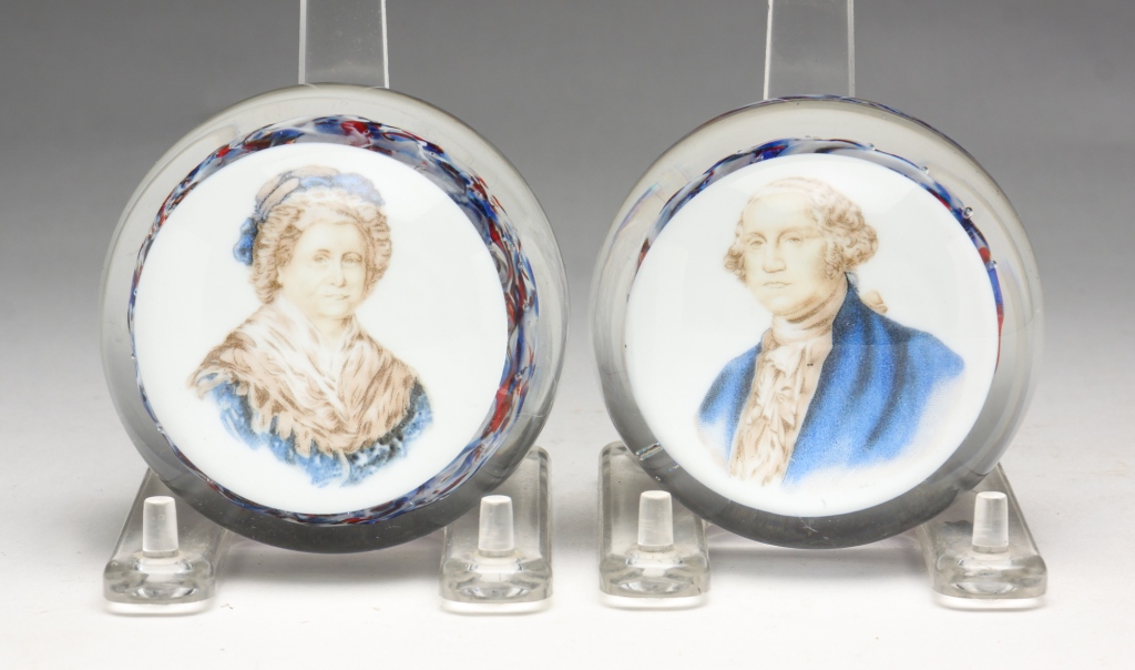 TWO JOHN GENTILE ART GLASS