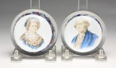 TWO JOHN GENTILE ART GLASS PAP