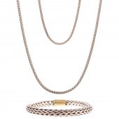 TWO JOHN HARDY CHAIN NECKLACES