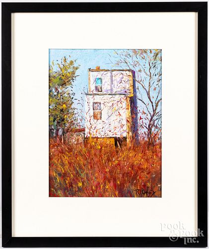 TWO JOHN RICHEY PASTEL PAINTINGSTwo