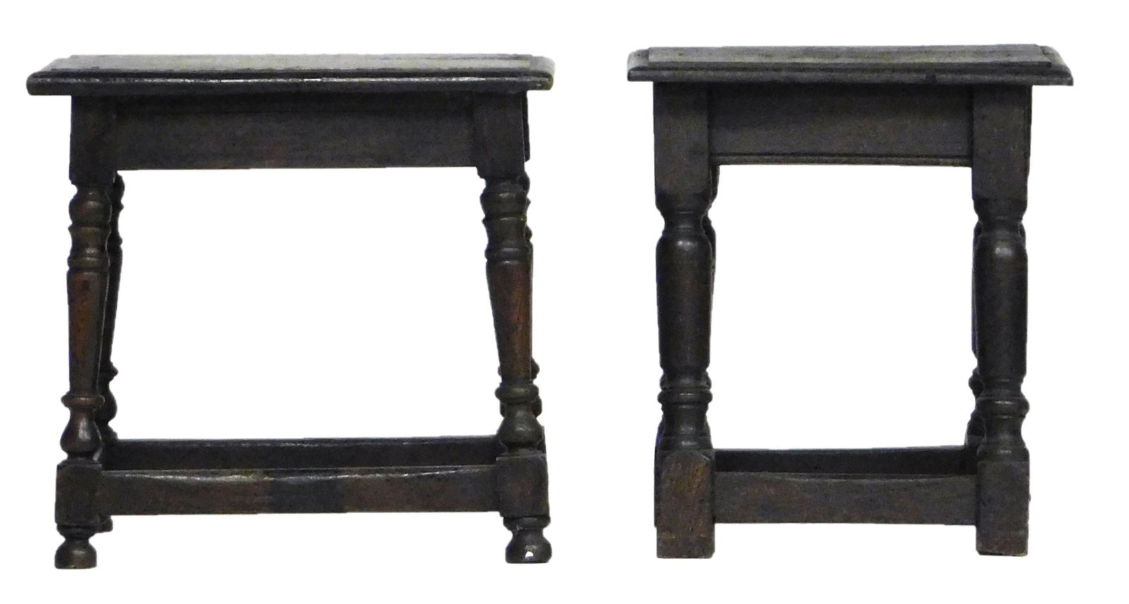 TWO JOINT STOOLS, INCLUDING: