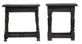 TWO JOINT STOOLS, INCLUDING: J