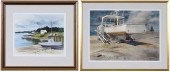 TWO JOYCE WILLIAMS WATERCOLORS