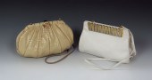 TWO JUDITH LEIBER REPTILE LEAT