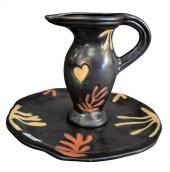 TWO JULIE SANDERS CYCLAMEN POT