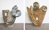 TWO JURASSIC AMMONITE FOSSILS