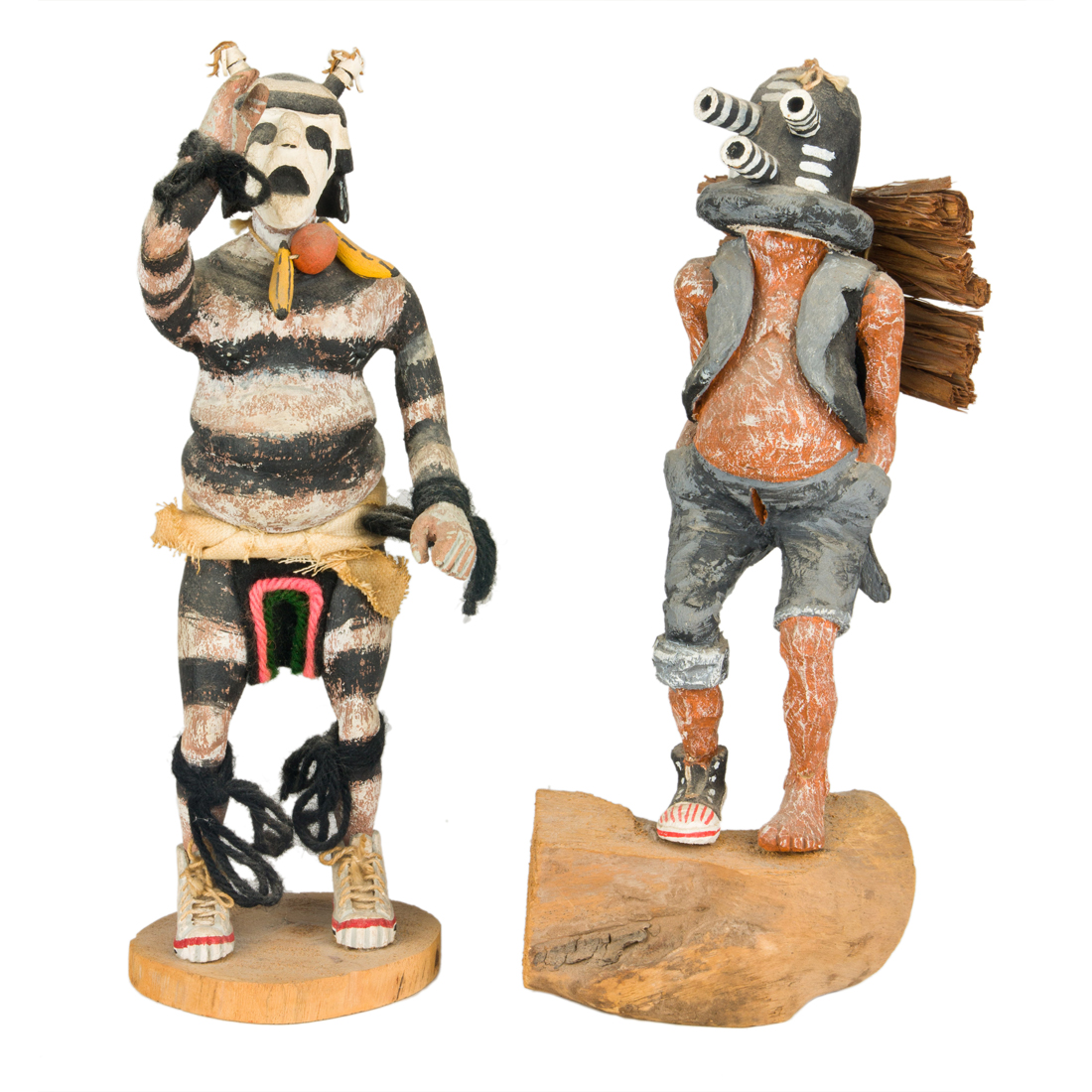 TWO KACHINA FIGURES, INCLUDING A