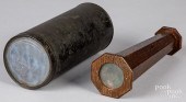 TWO KALEIDOSCOPES, 19TH C.Two