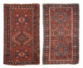 TWO KARAJA RUGS: 2’2” X 3’10”