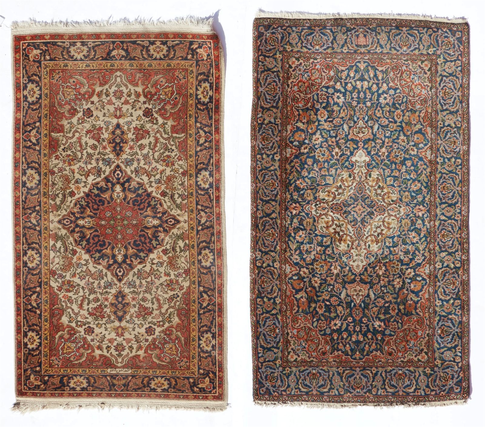 TWO KASHAN RUGSTwo Kashan