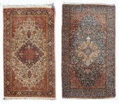 TWO KASHAN RUGSTwo Kashan rugs