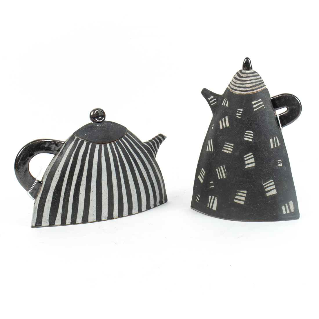 TWO KAZUKO MATHEWS PARTIAL GLAZED