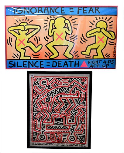 TWO KEITH HARING (1958 - 1990)Two