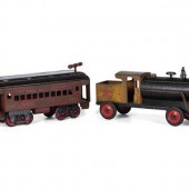 Two Keystone Pressed Steel Tra